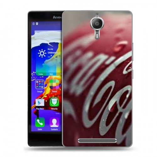 Дизайнерский пластиковый чехол для Lenovo P90 Coca-cola