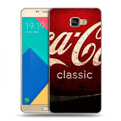 Дизайнерский силиконовый чехол для Samsung Galaxy A9 Coca-cola