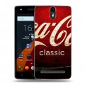 Дизайнерский силиконовый чехол для Wileyfox Storm Coca-cola