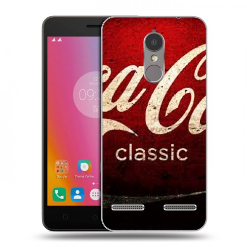 Дизайнерский силиконовый чехол для Lenovo K6 Coca-cola