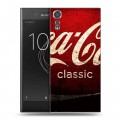 Дизайнерский пластиковый чехол для Sony Xperia XZs Coca-cola