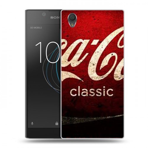 Дизайнерский пластиковый чехол для Sony Xperia L1 Coca-cola