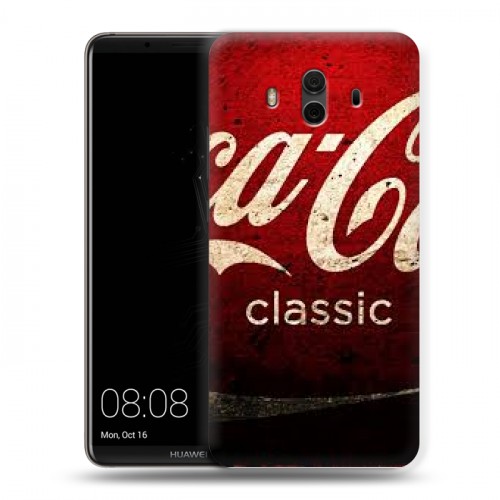 Дизайнерский пластиковый чехол для Huawei Mate 10 Coca-cola