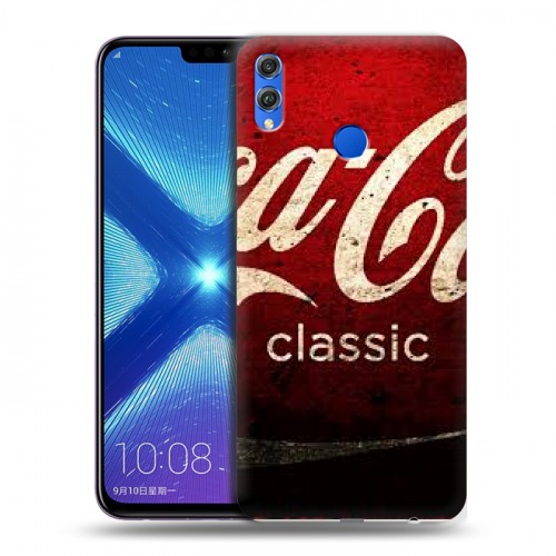 Дизайнерский силиконовый чехол для Huawei Honor 8X Coca-cola