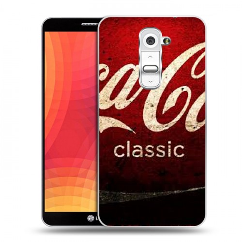 Дизайнерский пластиковый чехол для LG Optimus G2 Coca-cola