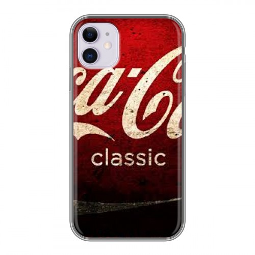 Дизайнерский силиконовый чехол для Iphone 11 Coca-cola