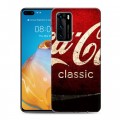 Дизайнерский пластиковый чехол для Huawei P40 Coca-cola