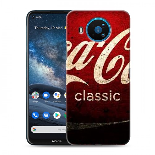 Дизайнерский силиконовый чехол для Nokia 8.3 Coca-cola