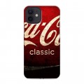 Дизайнерский силиконовый чехол для Iphone 12 Coca-cola