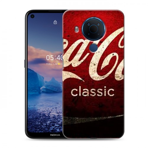 Дизайнерский силиконовый чехол для Nokia 5.4 Coca-cola