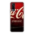 Дизайнерский силиконовый чехол для Vivo Y31 Coca-cola