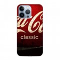 Дизайнерский силиконовый чехол для Iphone 13 Pro Coca-cola