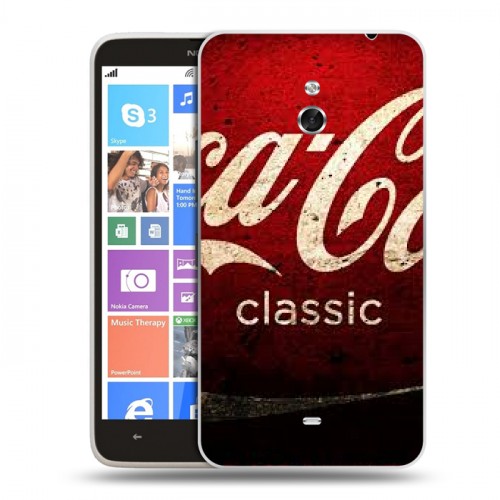 Дизайнерский пластиковый чехол для Nokia Lumia 1320 Coca-cola