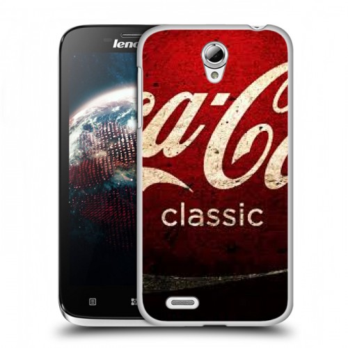 Дизайнерский пластиковый чехол для Lenovo A859 Ideaphone Coca-cola