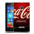 Дизайнерский пластиковый чехол для Microsoft Lumia 435 Coca-cola