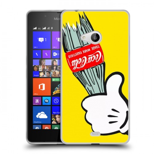 Дизайнерский пластиковый чехол для Microsoft Lumia 540 Coca-cola