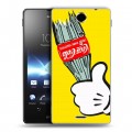 Дизайнерский пластиковый чехол для Sony Xperia TX Coca-cola