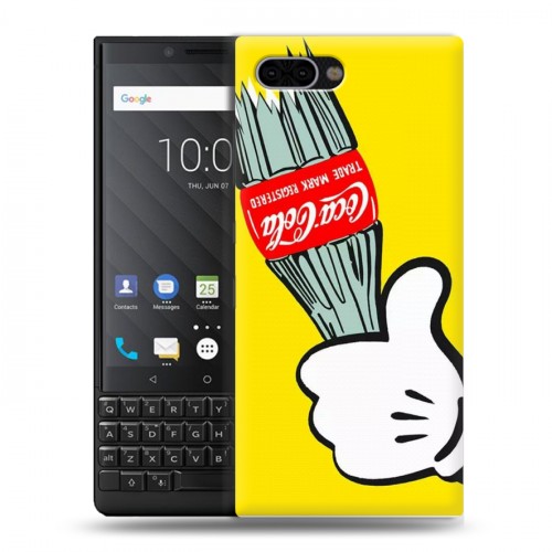 Дизайнерский пластиковый чехол для BlackBerry KEY2 Coca-cola