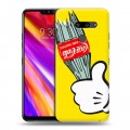 Дизайнерский пластиковый чехол для LG G8 ThinQ Coca-cola