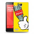 Дизайнерский силиконовый чехол для Xiaomi RedMi Note Coca-cola