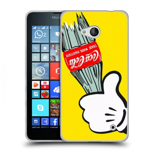 Дизайнерский пластиковый чехол для Microsoft Lumia 640 Coca-cola