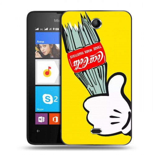 Дизайнерский силиконовый чехол для Microsoft Lumia 430 Dual SIM Coca-cola