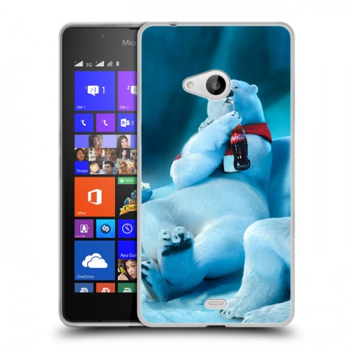 Дизайнерский пластиковый чехол для Microsoft Lumia 540 Coca-cola