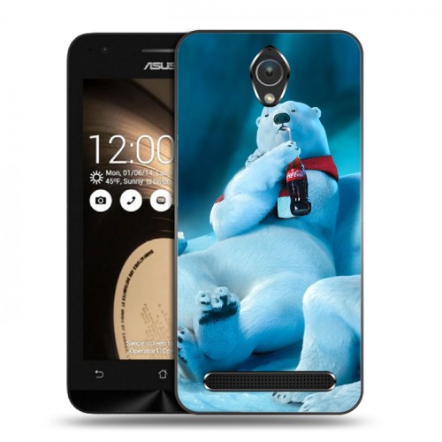 Дизайнерский пластиковый чехол для ASUS Zenfone Go Coca-cola