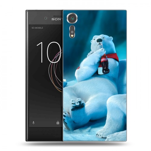 Дизайнерский пластиковый чехол для Sony Xperia XZs Coca-cola