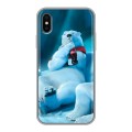 Дизайнерский силиконовый чехол для Iphone x10 Coca-cola