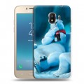 Дизайнерский пластиковый чехол для Samsung Galaxy J2 (2018) Coca-cola