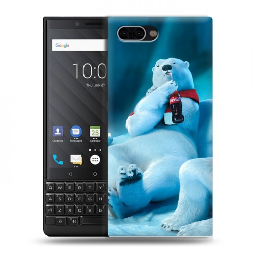 Дизайнерский пластиковый чехол для BlackBerry KEY2 Coca-cola