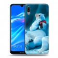 Дизайнерский пластиковый чехол для Huawei Y6 (2019) Coca-cola