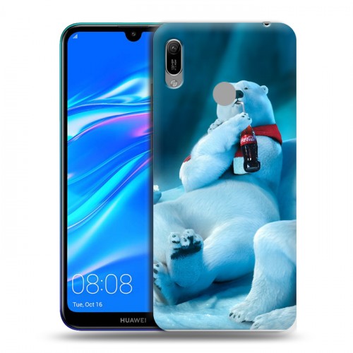 Дизайнерский пластиковый чехол для Huawei Y6 (2019) Coca-cola