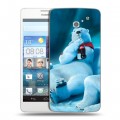 Дизайнерский пластиковый чехол для Huawei Ascend D2 Coca-cola