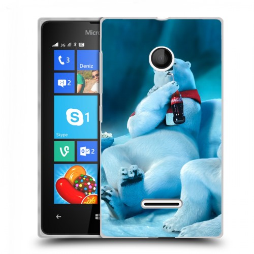 Дизайнерский пластиковый чехол для Microsoft Lumia 435 Coca-cola