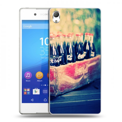 Дизайнерский пластиковый чехол для Sony Xperia Z3+ Coca-cola