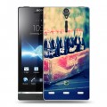 Дизайнерский пластиковый чехол для Sony Xperia S Coca-cola