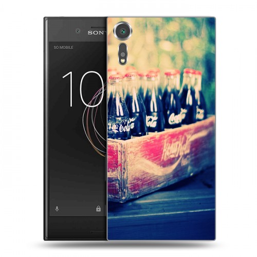 Дизайнерский пластиковый чехол для Sony Xperia XZs Coca-cola