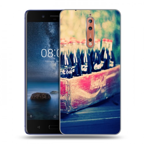 Дизайнерский пластиковый чехол для Nokia 8 Coca-cola