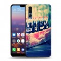 Дизайнерский силиконовый с усиленными углами чехол для Huawei P20 Pro Coca-cola