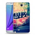 Дизайнерский пластиковый чехол для Samsung Galaxy Note 2 Coca-cola