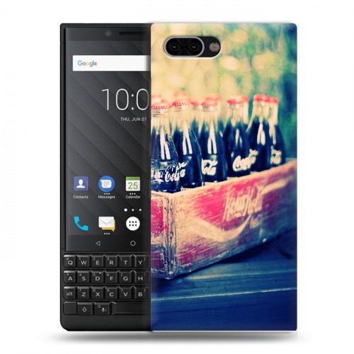 Дизайнерский пластиковый чехол для BlackBerry KEY2 Coca-cola