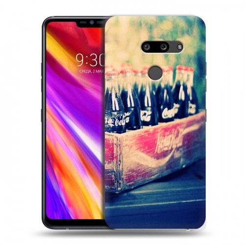 Дизайнерский пластиковый чехол для LG G8 ThinQ Coca-cola