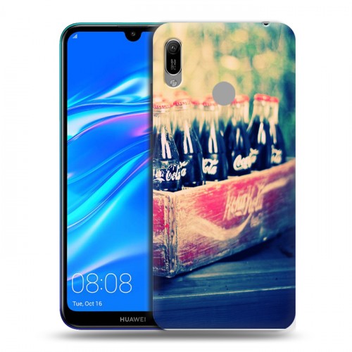 Дизайнерский пластиковый чехол для Huawei Y6 (2019) Coca-cola