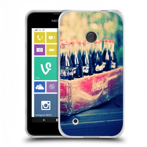 Дизайнерский пластиковый чехол для Nokia Lumia 530 Coca-cola