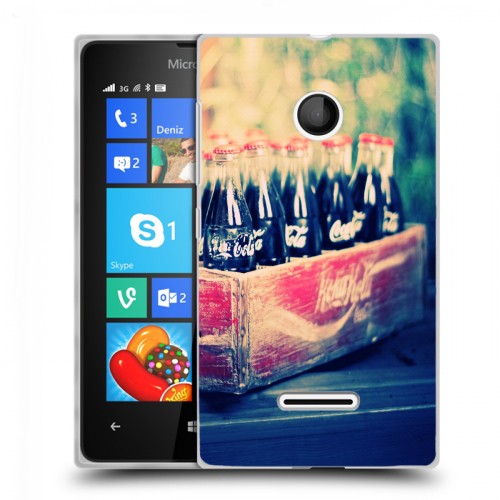 Дизайнерский пластиковый чехол для Microsoft Lumia 435 Coca-cola