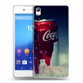 Дизайнерский пластиковый чехол для Sony Xperia Z3+ Coca-cola