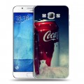 Дизайнерский пластиковый чехол для Samsung Galaxy A8 Coca-cola