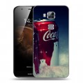 Дизайнерский пластиковый чехол для Huawei G8 Coca-cola